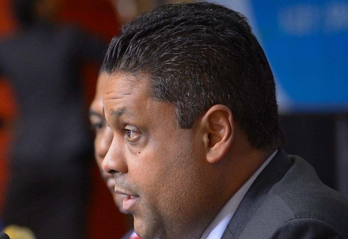 Member of Haiti’s Transitional Presidential Council, Laurent Saint-Cyr, addresses a press conference at the Montego Bay Convention Centre in Rose Hall, St. James, on Tuesday (July 8), following the conclusion of the three-day 49th Meeting of the Conference of Heads of Government of CARICOM.

