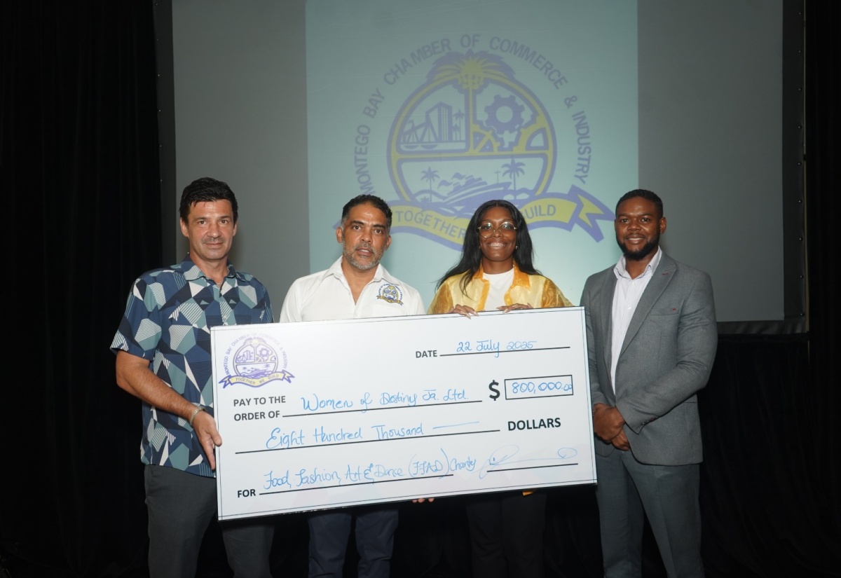 Montego Bay Chamber of Commerce Donates $800,000 to Local Charity