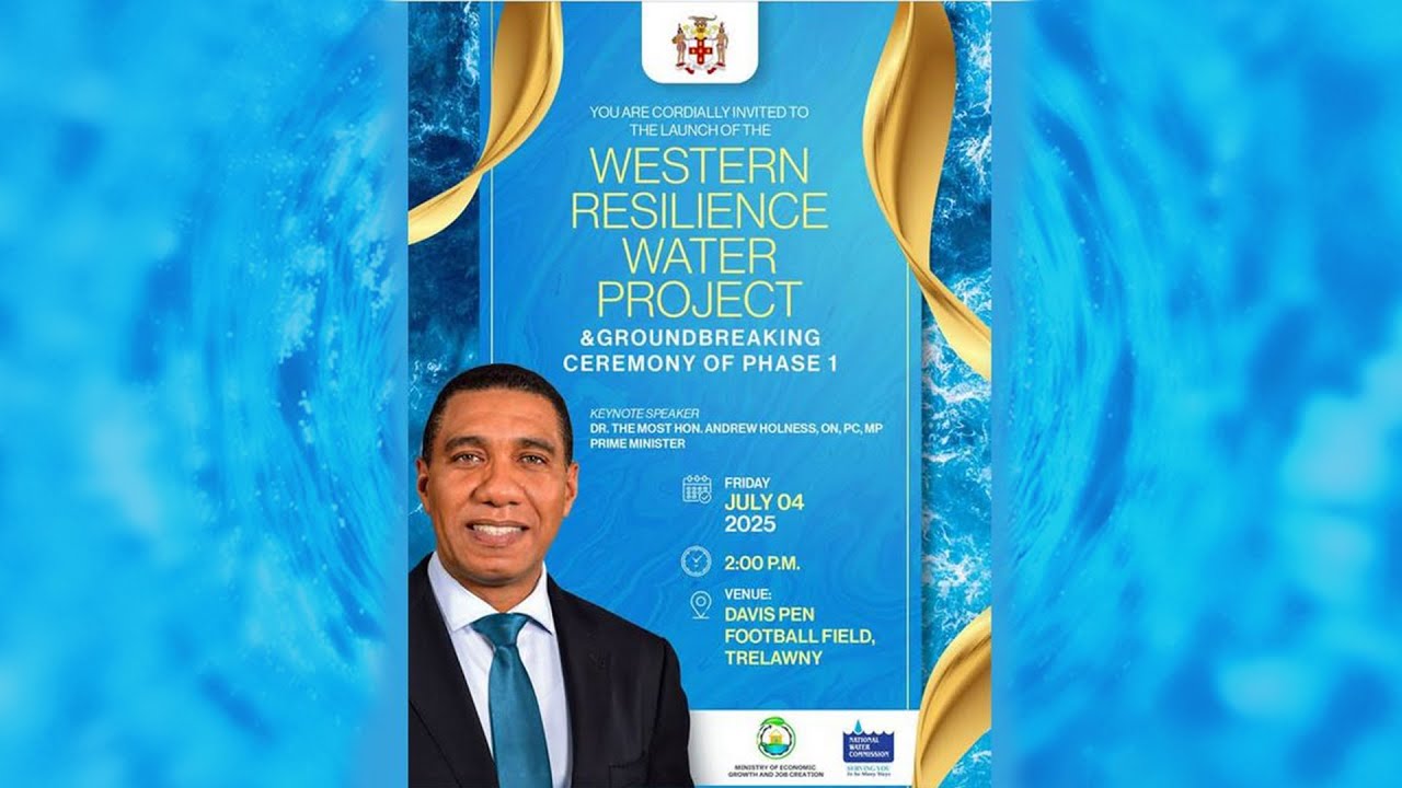 JISTV | Launch of the Western Resilience Water Project – Davis Pen Football Field, Trelawny