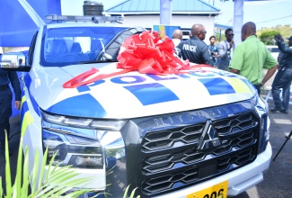 The 2026 Mitsubishi Triton donated to the Pedro Plains Police Station by the Tourism Product Development Company (TPDCo), on Wednesday (July 16). 

