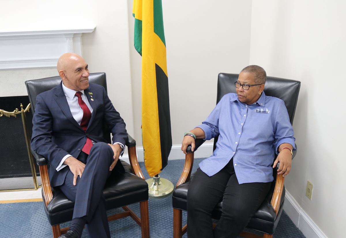 Ambassador Anderson Meets With Kiwanis International President Elect Hope Markes (Photos Only)