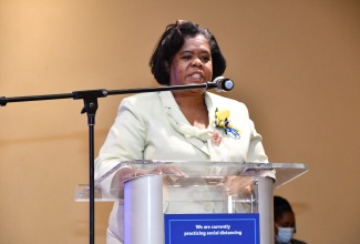 Regional Director for Region Four of the Ministry of Education, Skills, Youth and Information, Dr. Michele Pinnock.