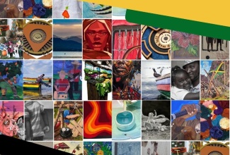A montage of entries from the 2025 Jamaica Cultural Development Commission (JCDC) Visual Arts Competition.