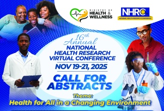 Flyer highlighting the call for the submission of Abstracts for the National Health Research Conference.  


