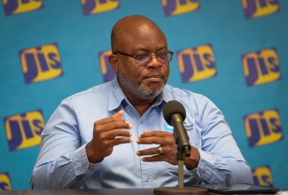 Deputy Managing Director of the Water Resources Authority (WRA), Geoffrey Marshall, speaks during a recent Jamaica Information Service (JIS) ‘Think Tank’.
