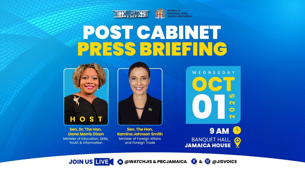 JISTV | Post-Cabinet Press Briefing – October 1, 2025 | Key Government Decisions Explained