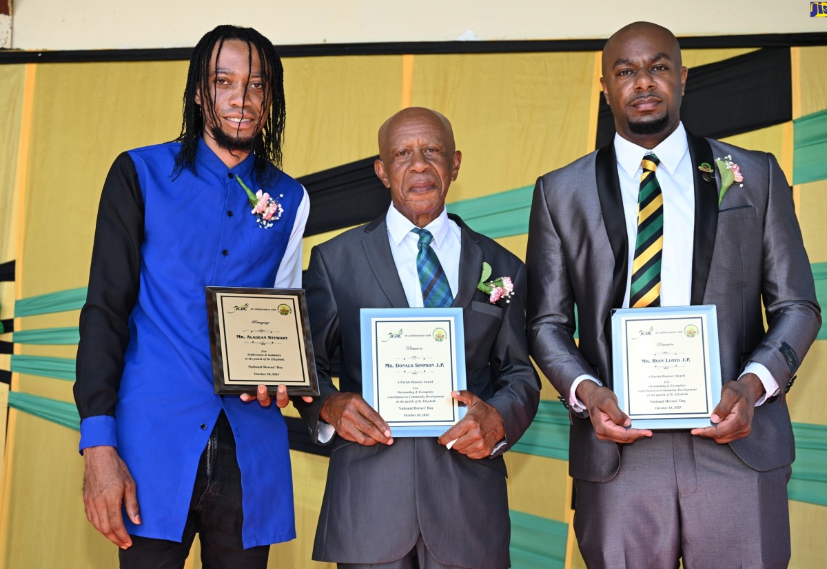 Three Citizens Honoured During Heritage Flag Raising Ceremony in St. Elizabeth