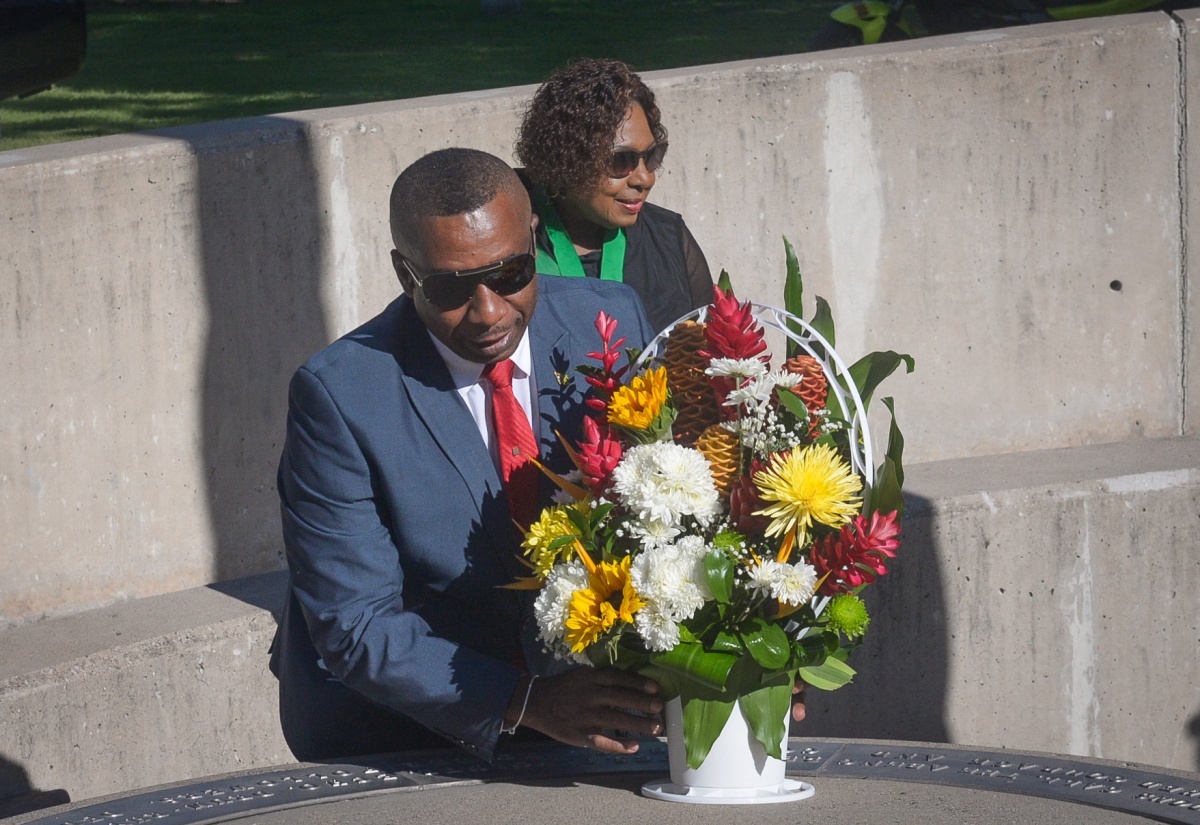 Photo: Floral Tribute at National Heroes Park