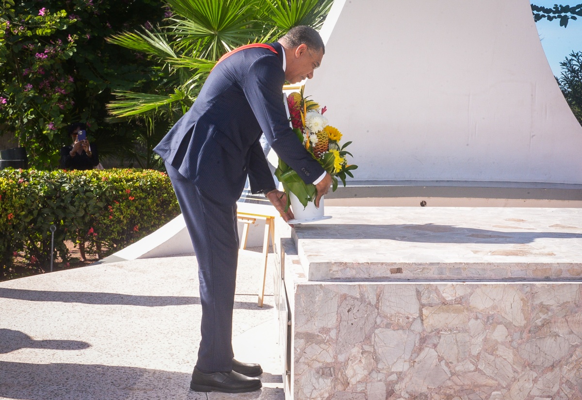 Photo: Floral Tribute at National Heroes Park