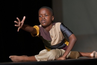 Kendre Buchanan of the Alpha Primary School performs his award-winning piece, ‘Journey’, at the presentation ceremony for the 2025 Marcus Garvey Award for Excellence in the Performing Arts, at the Little Theatre in Kingston, on October 15.

