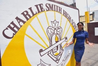 Mathematics teacher at the Charlie Smith High School in Kingston, Erica Thompson.