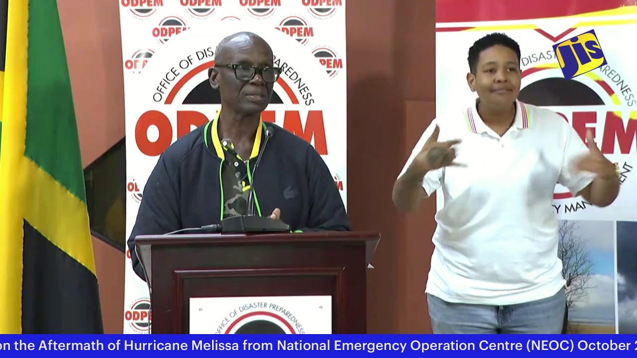 JISTV | Live Updates On Hurricane Melissa | Press Briefing | October 29, 2025