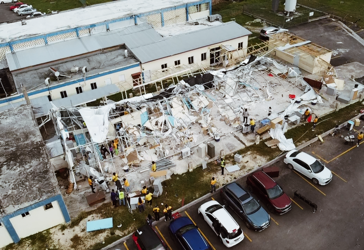 Healthcare Workers Join Hospital Clean-Up Efforts