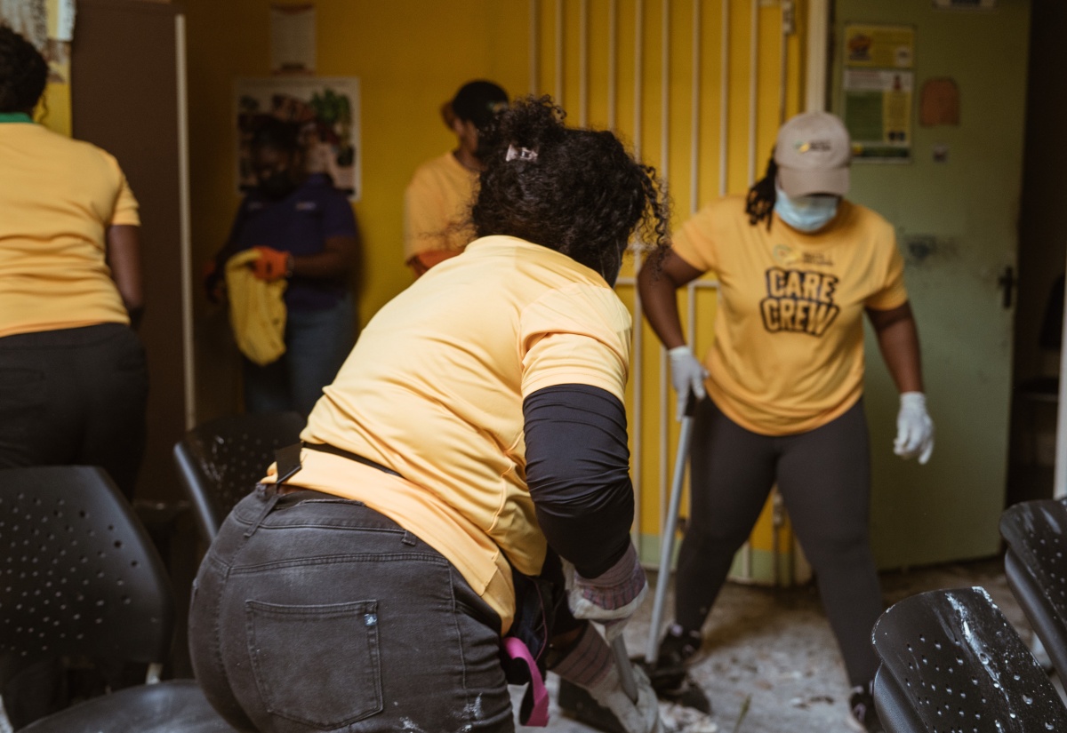 Healthcare Workers Join Hospital Clean-Up Efforts