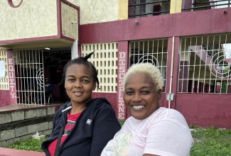 Church Corner resident, Sylvia DaCosta (right), and her sister, Erpha Julian Carr, were among those who sought refuge at the Paul Bogle High School emergency shelter in St. Thomas during and immediately following Hurricane Melissa’s passage on October 28.

