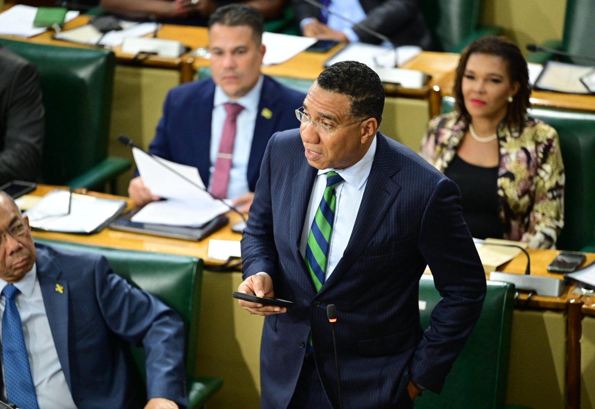 Prime Minister, Dr. the Most Hon. Andrew Holness, makes a statement to the House of Representatives on Tuesday (November 25).

