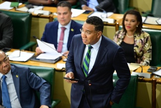 Prime Minister, Dr. the Most Hon. Andrew Holness, makes a statement to the House of Representatives on Tuesday (November 25).

