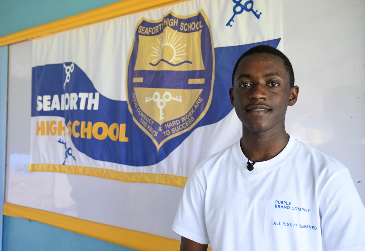 Former student of Seaforth High School, Obrien Rose.

