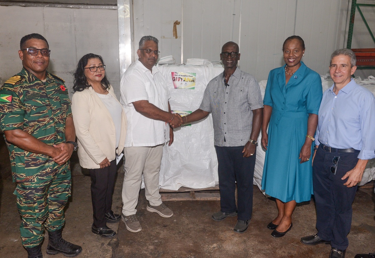 Jamaica Receives Relief Items from Guyana