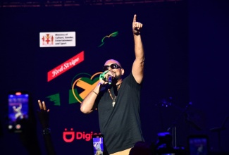 Global dancehall superstar Sean Paul performs during the I Love Jamaica Telethon and Virtual Concert, held at the National Indoor Sports Centre in Kingston on Sunday (November 23), as part of the post Hurricane Melissa recovery efforts.

