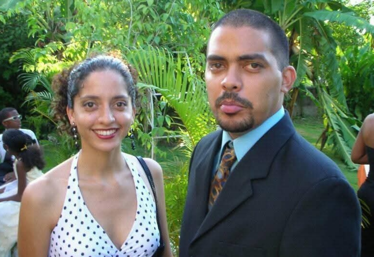 President of the Montego Bay Chamber of Commerce and Industry, Jason Russell (right) and sister, Anna Kaye Russell.