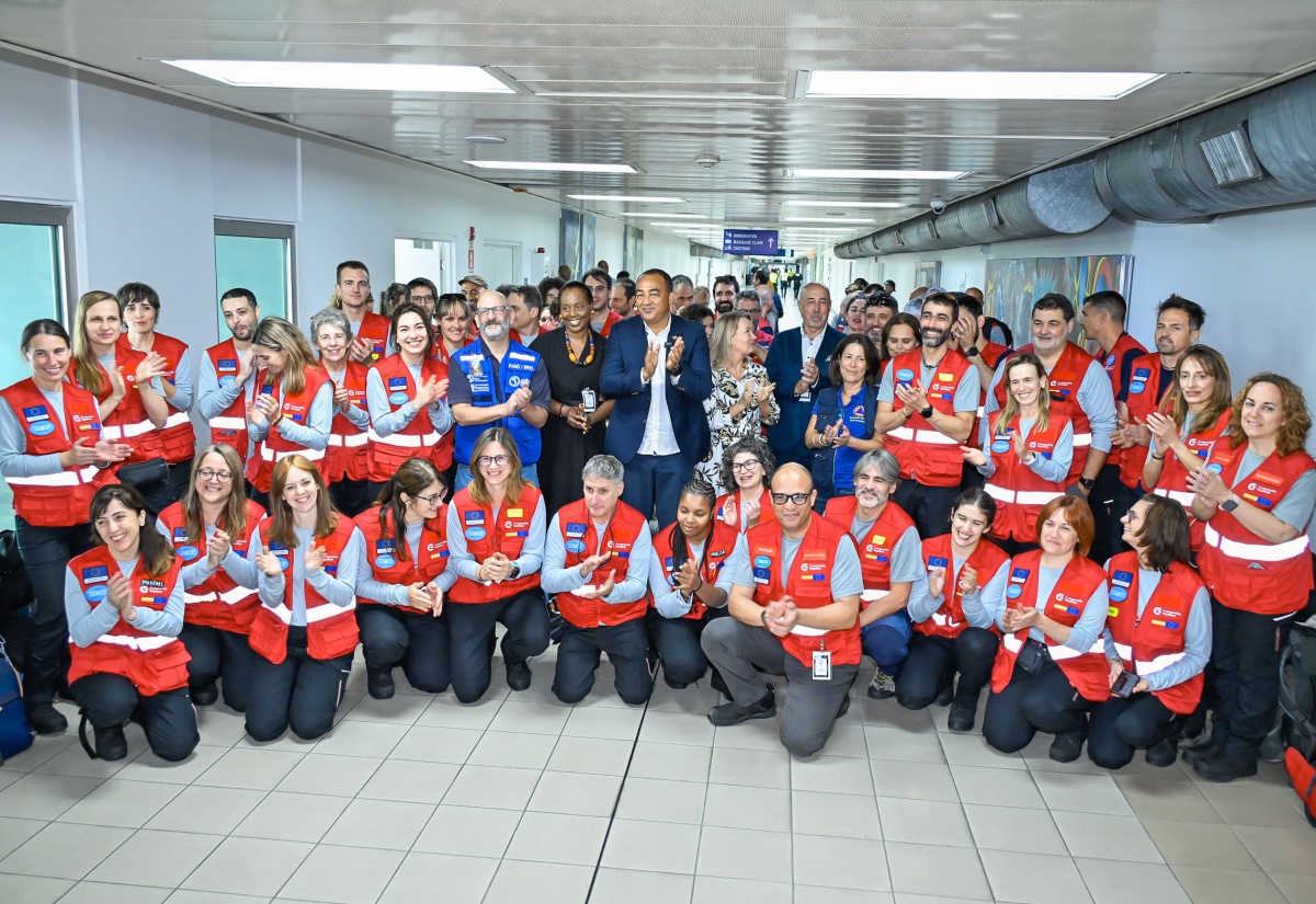 Medical Professionals From Spain at Emergency Field Hospital in Falmouth, Trelawny