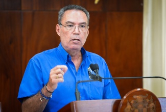 Minister of Energy, Transport and Telecommunications, Hon. Daryl Vaz, provides an update on Hurricane Melissa recovery activities during Thursday
