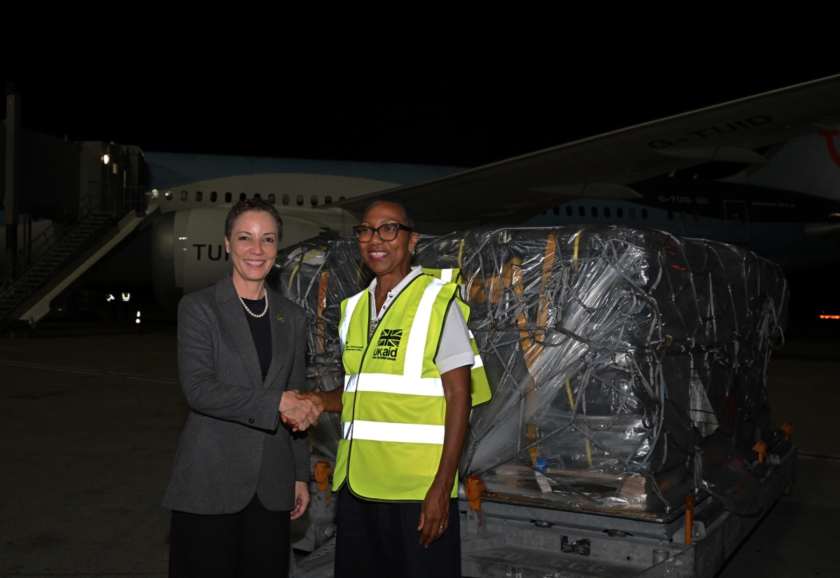 PHOTOS: Jamaica receives shipment of relief items from the UK