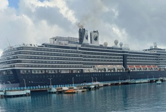 Carnival Corporation's Holland America docked at the reopened Ocho Rios cruise-ship port in St. Ann on Tuesday (November 11).

