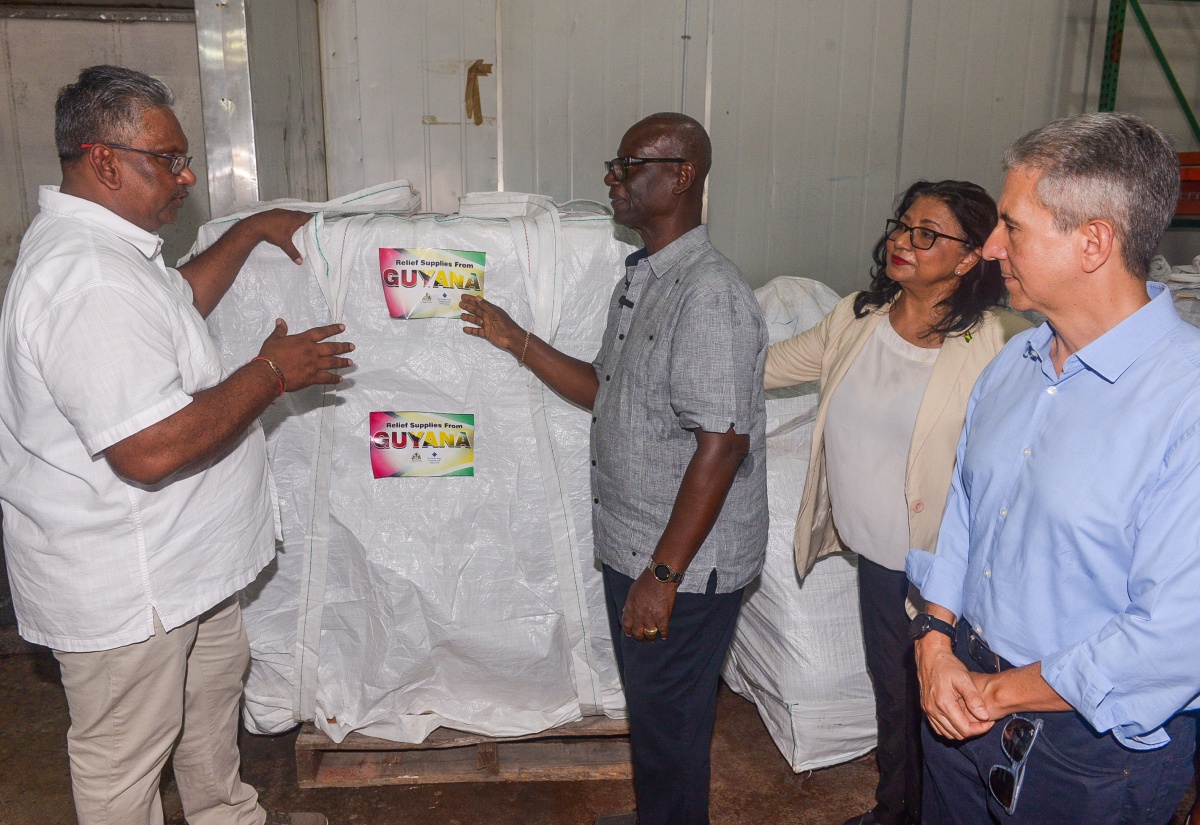 Jamaica Receives Relief Items from Guyana