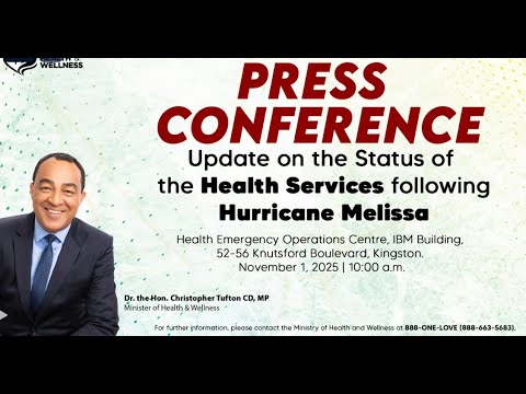 JISTV | Ministry of Health and Wellness Jamaica ( MOHW) Press Briefing – November 1, 2025