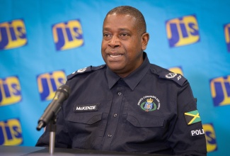 Assistant Commissioner of Police assigned to the Strategic Operations Portfolio and the Public Safety and Traffic Enforcement Branch, Dr. Gary McKenzie, speaking at a Jamaica Information Service Think Tank on December 8.