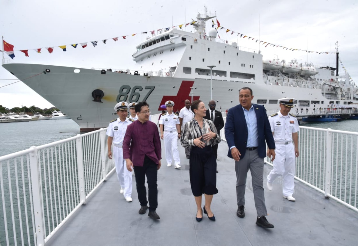 Chinese Medical Ship Docks in Port Royal
