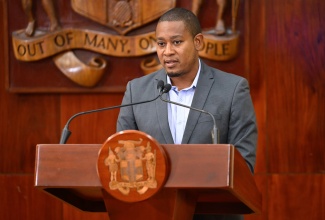 Minister of Agriculture, Fisheries and Mining, Hon. Floyd Green, provides an update on the fisheries sector’s recovery efforts at a post-Cabinet press briefing held on Wednesday (December 3) at Jamaica House in Kingston.