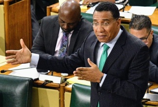 Prime Minister, Dr. the Most Hon. Andrew Holness, addresses the House of Representatives on December 2.