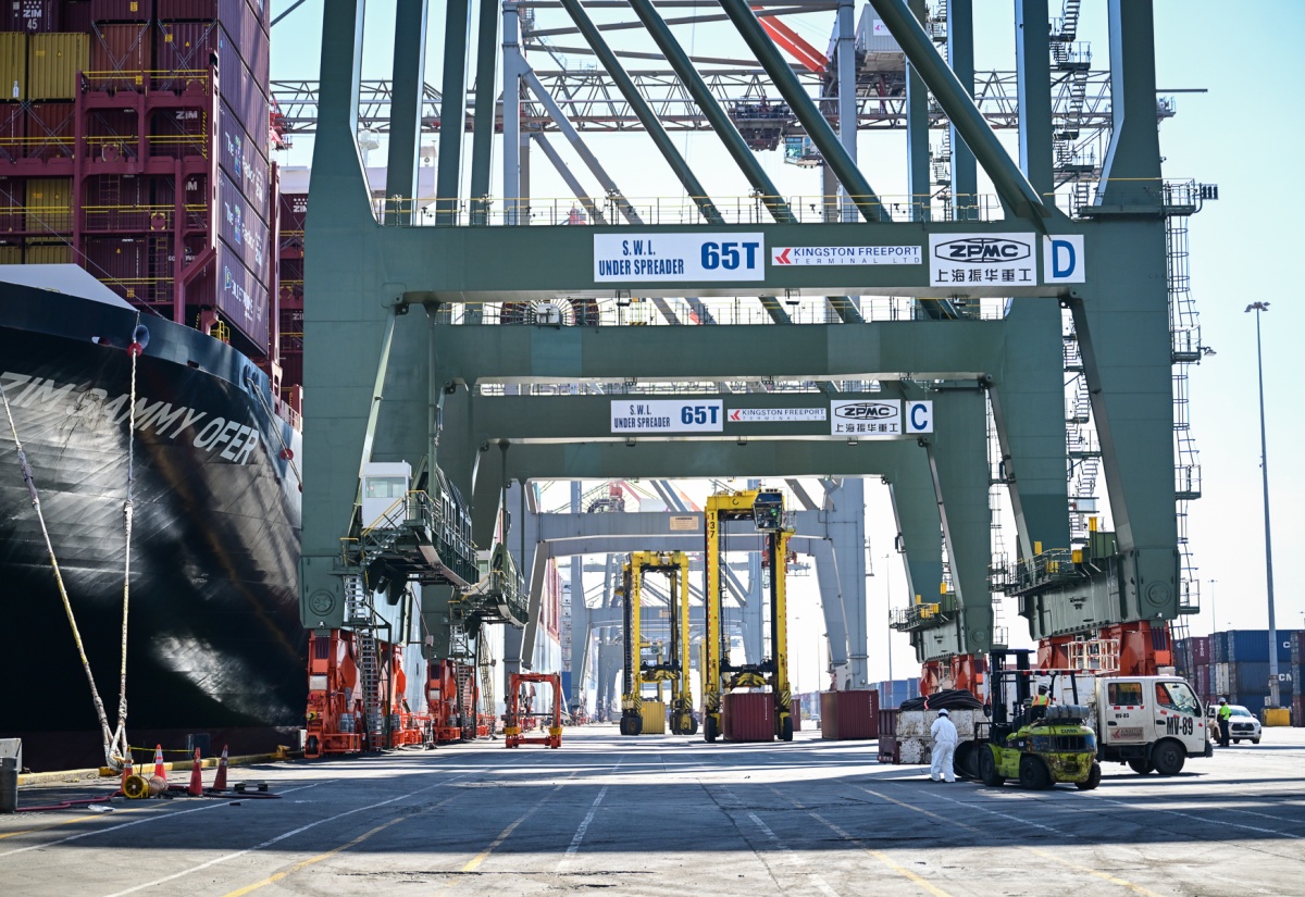 Two New Cranes Commissioned into Service at Kingston Freeport Terminal Limited