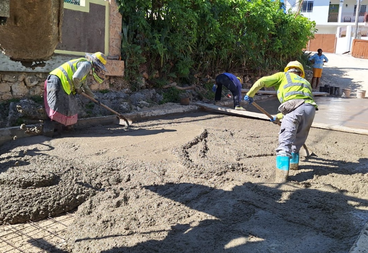 Moy Hall Roadway in St. James Being Rehabilitated Under SPARK