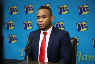 Debt Recovery Manager at the Students’ Loan Bureau (SLB), Owin Watson, speaks during a recent Jamaica Information Service (JIS) ‘Think Tank’.

