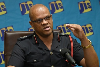 Public Education Officer, Jamaica Fire Brigade (JFB), Superintendent Emeleo Ebanks, addresses a recent Jamaica Information Service (JIS) ‘Think Tank’.