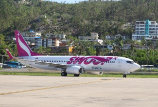 A WestJet inaugural flight from out of Quebec City, Canada, flew into the Sangster International Airport in Montego Bay, St. James, on December 6.

