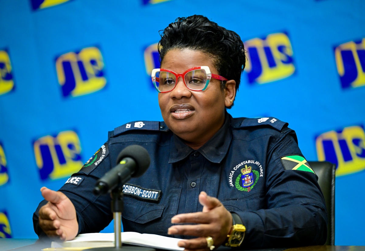 Commanding Officer of the Newport West Police Formation, Superintendent Rochelle McGibbon Scott, addresses a recent JIS Think Tank.

