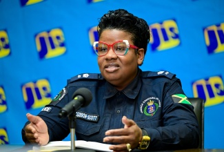 Commanding Officer of the Newport West Police Formation, Superintendent Rochelle McGibbon Scott, addresses a recent JIS Think Tank.

