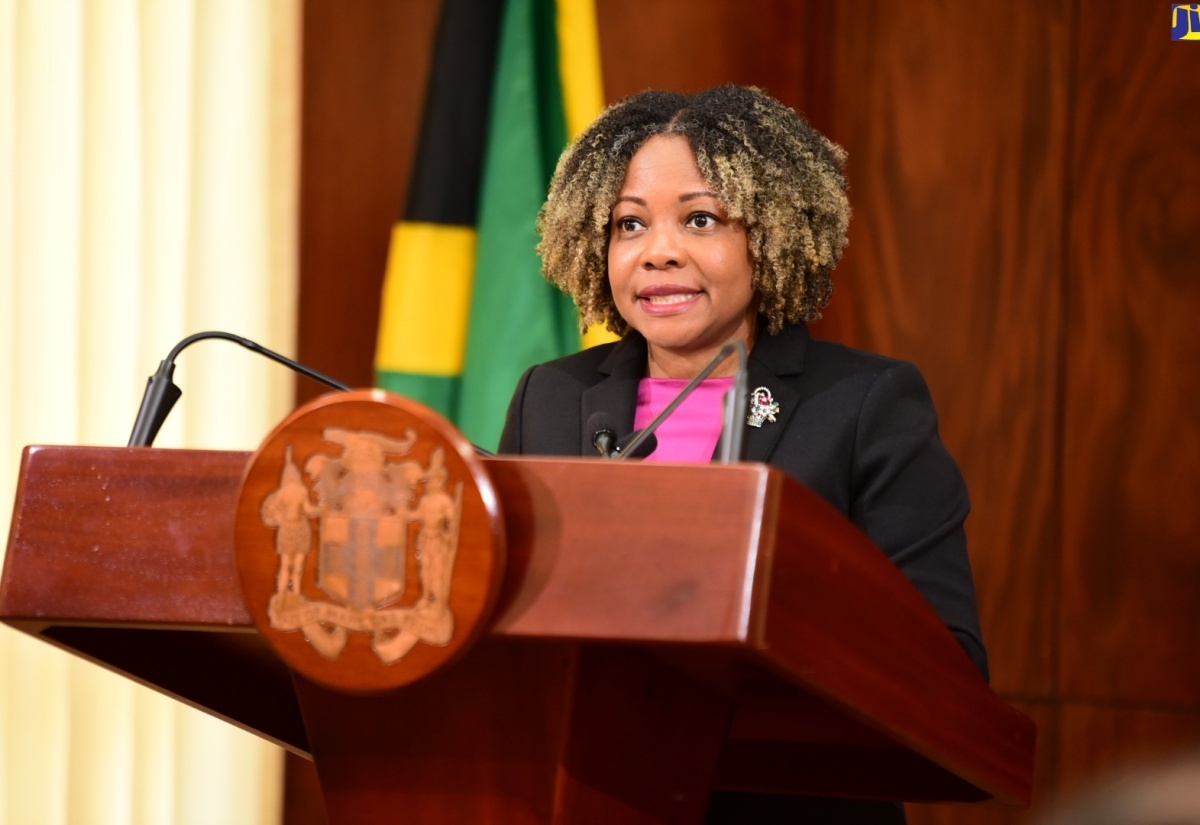 Minister of Education, Skills, Youth and Information, Senator Dr. the Hon. Dana Morris Dixon.

