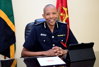 Commissioner, Jamaica Fire Brigade (JFB), Stewart Beckford highlights the Brigade