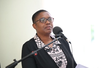 Medical Officer of Health for Portland, Dr. Sharon Lewis, addresses the monthly meeting of the Portland Municipal Corporation held in Port Antonio on January 8.

