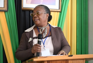 Chief Public Health Inspector for St. Thomas, Pauline Ellington, addresses the first meeting of the St. Thomas Municipal Corporation on January 8 in Morant Bay.

