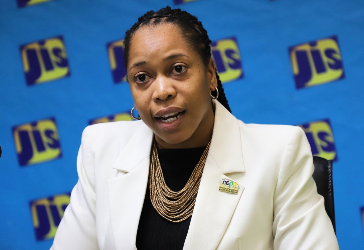 Manager of the Ecosystems Management Branch at the National Environment and Planning Agency (NEPA), Monique Curtis, provides details on the more than 2,000 hectares of mangrove forest impacted by Hurricane Melissa during a JIS Think Tank on Wednesday, January 28.
