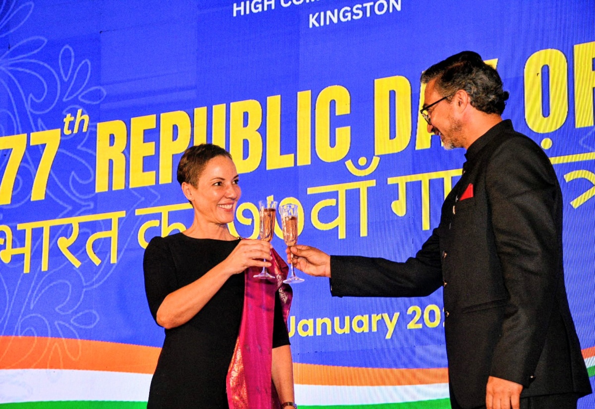 PHOTOS: Minister Johnson Smith Attends India’s Republic Day Reception