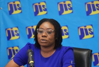 Acting Director of the Praedial Larceny Prevention Coordination Branch, Kalecia Hall, addressing Wednesday