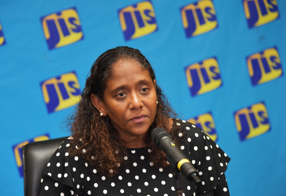 Acting Chief Veterinary Officer, Veterinary Services Division (VSD), Ministry of Agriculture, Fisheries and Mining, Dr. Sophia Ramlal, addresses a recent JIS Think Tank.

